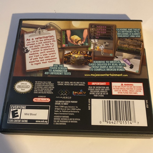 Nintendo DS Pet Pals Animal Doctor game. - Picture 2 of 5